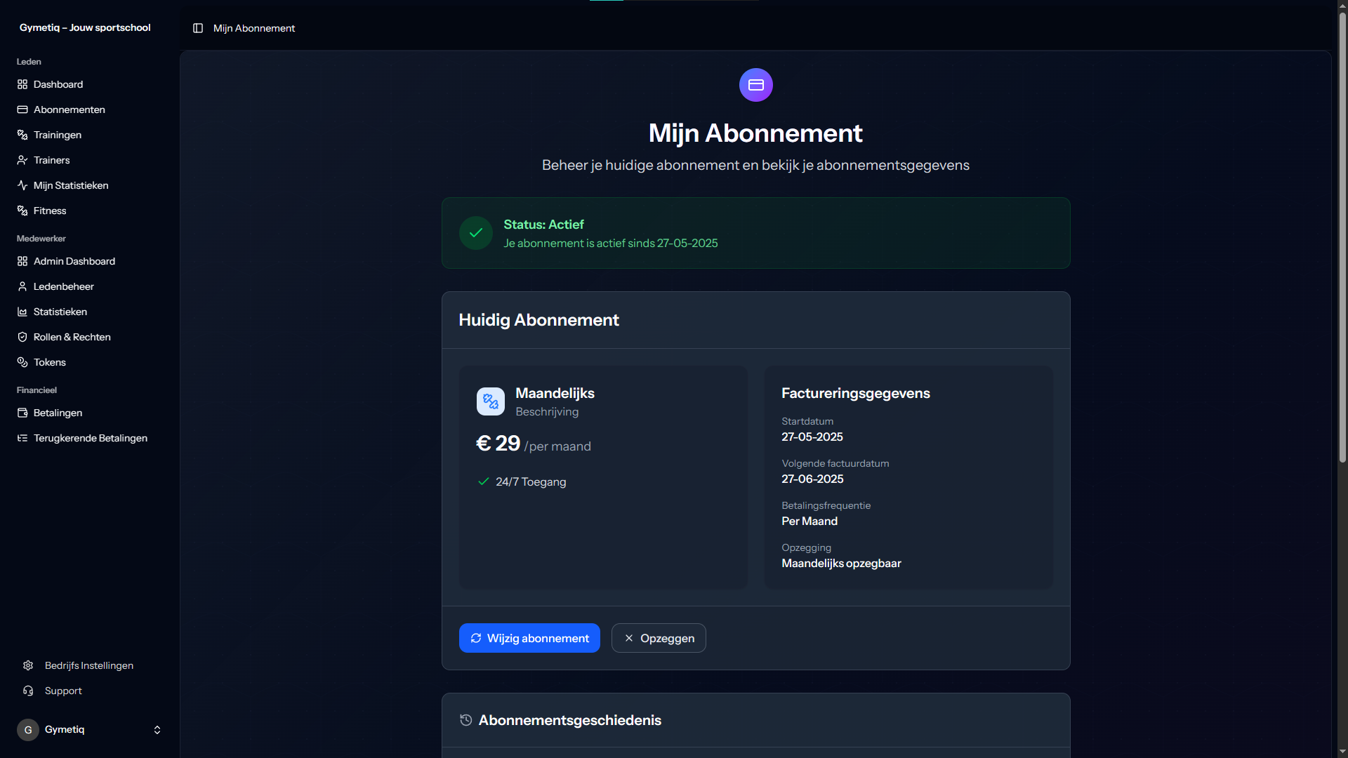 Gymetiq screenshot 3